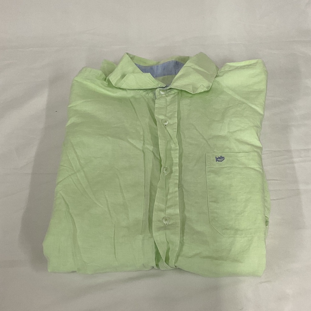 EUC Mens limeGreen southern tide Button-Up Shirt